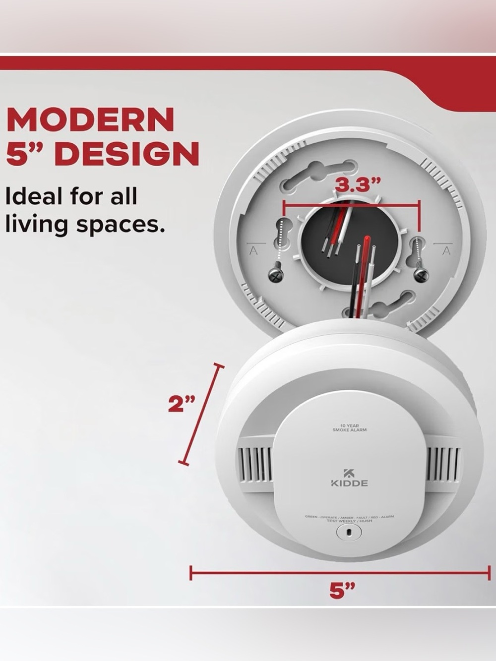 KIDDE a Hardwired Smoke Detector, 20SA10